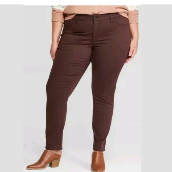 Universal Thread Denim - Universal Thread Women's Dark Brown Skinny Jeans